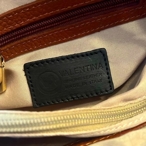 Brand New Valentina Genuine Leather Chain Convertible Handbag Crossbody Purse - Picture 13 of 16